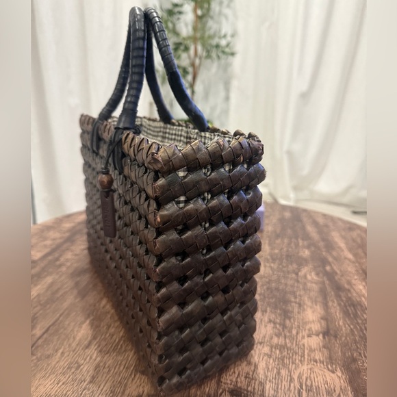 Esprit Brown and Black Tote Bag - Picture 4 of 11
